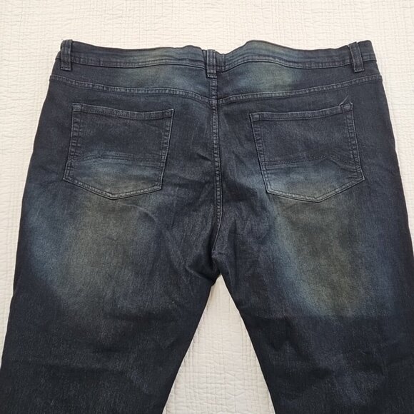 Huntington Beach Club Jeans Men's 46x32 Dark Wash Stretch Regular Fit EUC LN - Picture 9 of 16